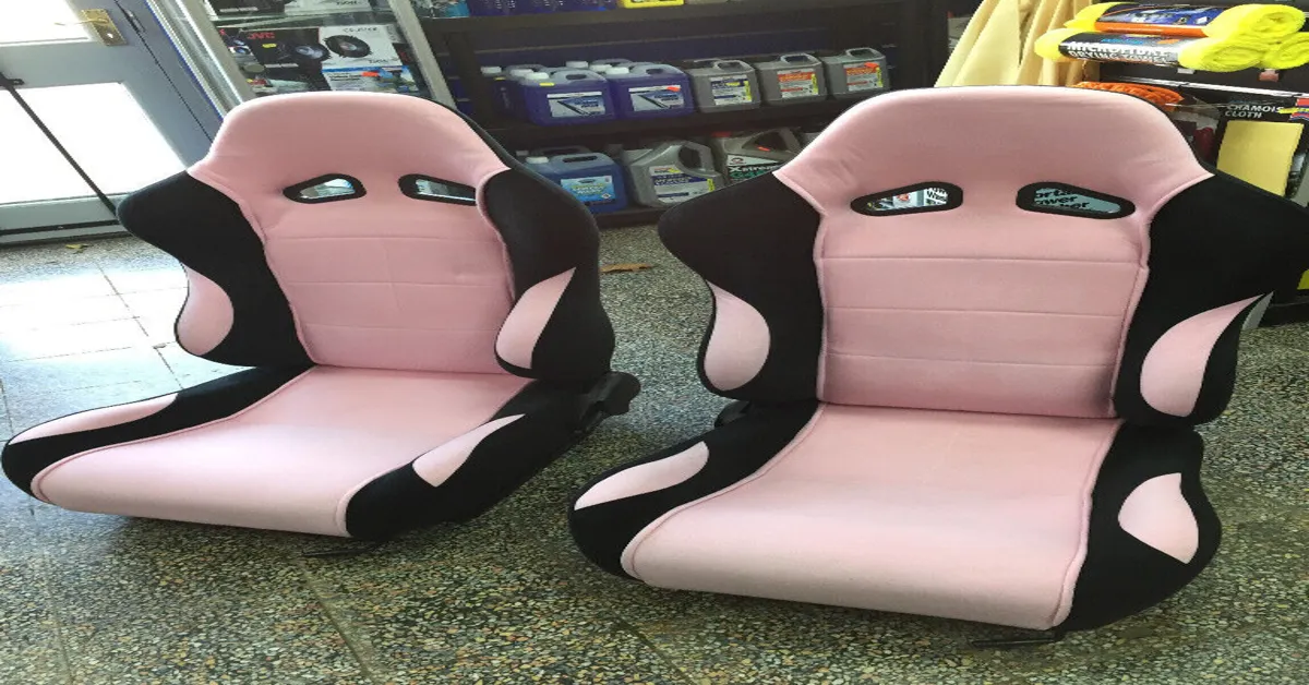 pink race car seats